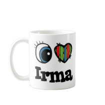 I Heart (Love) Irma mugs by eyeheartnames I Heart (Love) Irma mugs