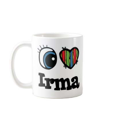 I Heart (Love) Irma Coffee Mugs by eyeheartnames
