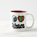 I Heart (Love) Ithaca Coffee Mugs