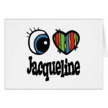 I Heart (Love) Jacqueline cards