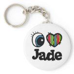 I Heart (Love) Jade Keychain