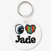 I Heart (Love) Jade keychains