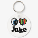 I Heart (Love) Jake keychains