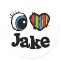 I Heart (Love) Jake stickers