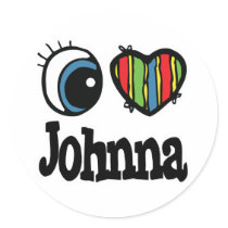 I Heart (Love) Johnna stickers