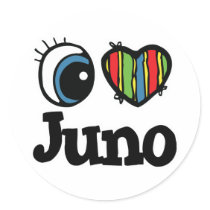 I Heart (Love) Juno stickers