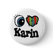 I Heart (Love) Karin buttons by eyeheartnames I Heart (Love) Karin buttons