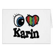 I Heart (Love) Karin cards by eyeheartnames I Heart (Love) Karin cards