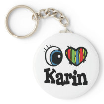 I Heart (Love) Karin Key Chain