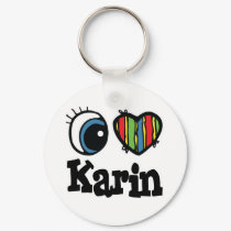 I Heart (Love) Karin keychains by eyeheartnames I Heart (Love) Karin keychains