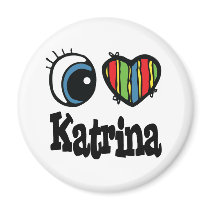 I Heart (Love) Katrina Refrigerator Magnets