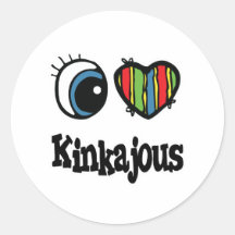 I Heart (Love) Kinkajous Sticker