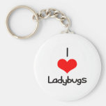 I Heart (Love) Ladybugs Key Chains