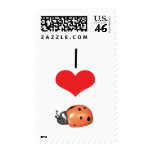 I Heart (Love) Ladybugs  Postage