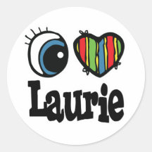 I Heart (Love) Laurie Stickers