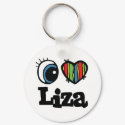 I Heart (Love) Liza keychains by eyeheartnames I Heart (Love) Liza keychains