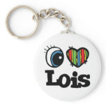 I Heart (Love) Lois keychains