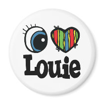 I Heart (Love) Louie magnets by eyeheartnames I Heart (Love) Louie magnets