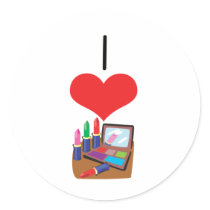 I Heart (Love) Makeup stickers