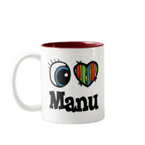 I Heart (Love) Manu mugs by eyeheartnames I Heart (Love) Manu mugs