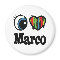 I Heart (Love) Marco magnets