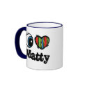 I Heart (Love) Matty mugs by eyeheartnames I Heart (Love) Matty mugs
