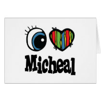I Heart (Love) Micheal cards