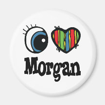I Heart (Love) Morgan Magnets