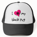 I [heart} Love my Black Pug hats