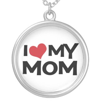 I Heart (love) My Mom Necklace