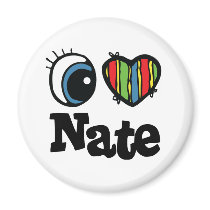 I Heart (Love) Nate Fridge Magnet
