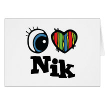 I Heart (Love) Nik cards