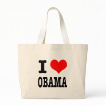 I HEART (LOVE) OBAMA bags