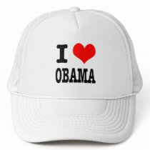 I HEART (LOVE) OBAMA HAT