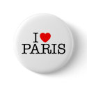 I heart (love) Paris buttons