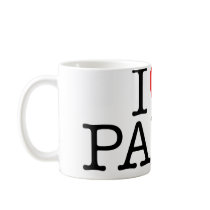 I heart (love) Paris mugs by HandsomeDevil I heart (love) Paris mugs