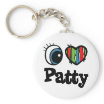 I Heart (Love) Patty Keychains