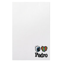 I Heart (Love) Pedro Custom Stationery