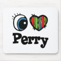I Heart (Love) Perry mousepads
