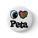 I Heart (Love) Peta buttons by eyeheartnames I Heart (Love) Peta buttons