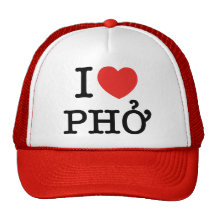 I Heart (Love) Pho Mesh Hats
