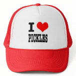 I HEART (LOVE) PICKLES TRUCKER HAT
