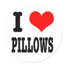 I HEART (LOVE) PILLOWS stickers by classicihearts I HEART (LOVE) PILLOWS stickers