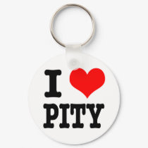 I HEART (LOVE) PITY keychains