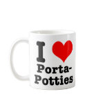 I HEART (LOVE) porta potties Coffee Mug