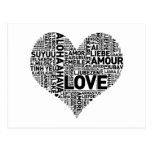 I HEART LOVE POST CARDS