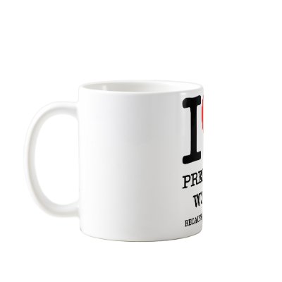 I Heart Love Pregnant Women Pussy Mugs by inquester