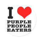 I HEART (LOVE) PURPLE PEOPLE EATER stickers
