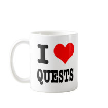 I HEART (LOVE) QUESTS mugs by classicihearts I HEART (LOVE) QUESTS mugs