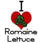 I heart-love romaine lettuce cut out